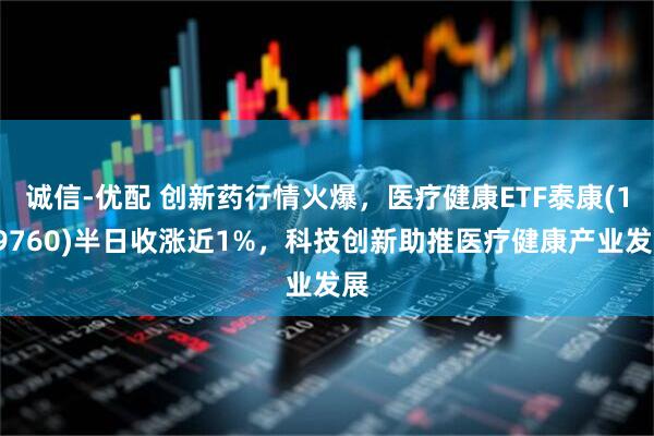 诚信-优配 创新药行情火爆，医疗健康ETF泰康(159760)半日收涨近1%，科技创新助推医疗健康产业发展